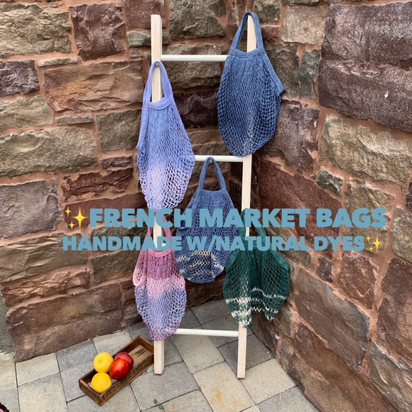 ✨HAND DYED FRENCH MARKET STRING BAG✨ - Picture 6 of 6